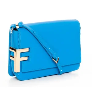 Fracomina Shoulder Bag Tracolla Azzurro Donna