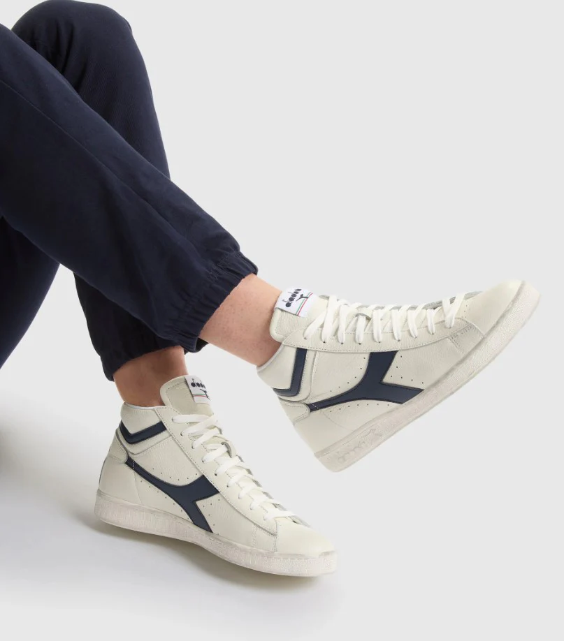 Diadora Sneakers Game L High Pelle Blu - immagine 7