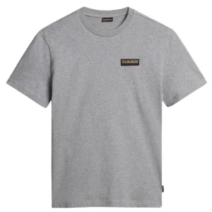 Napapijri Maglietta Manica Corta Iaato Cotone Grigio