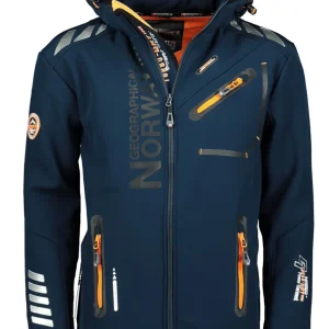Geographical Norway Giacca Invernale Rainman Con Cappuccio Blu/Arancio Uomo