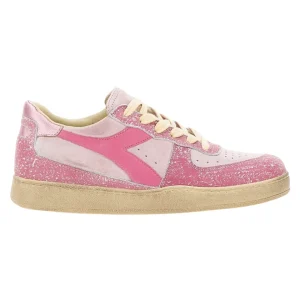 Diadora Heritage Sneakers MI Basket Low Pelle Rosa