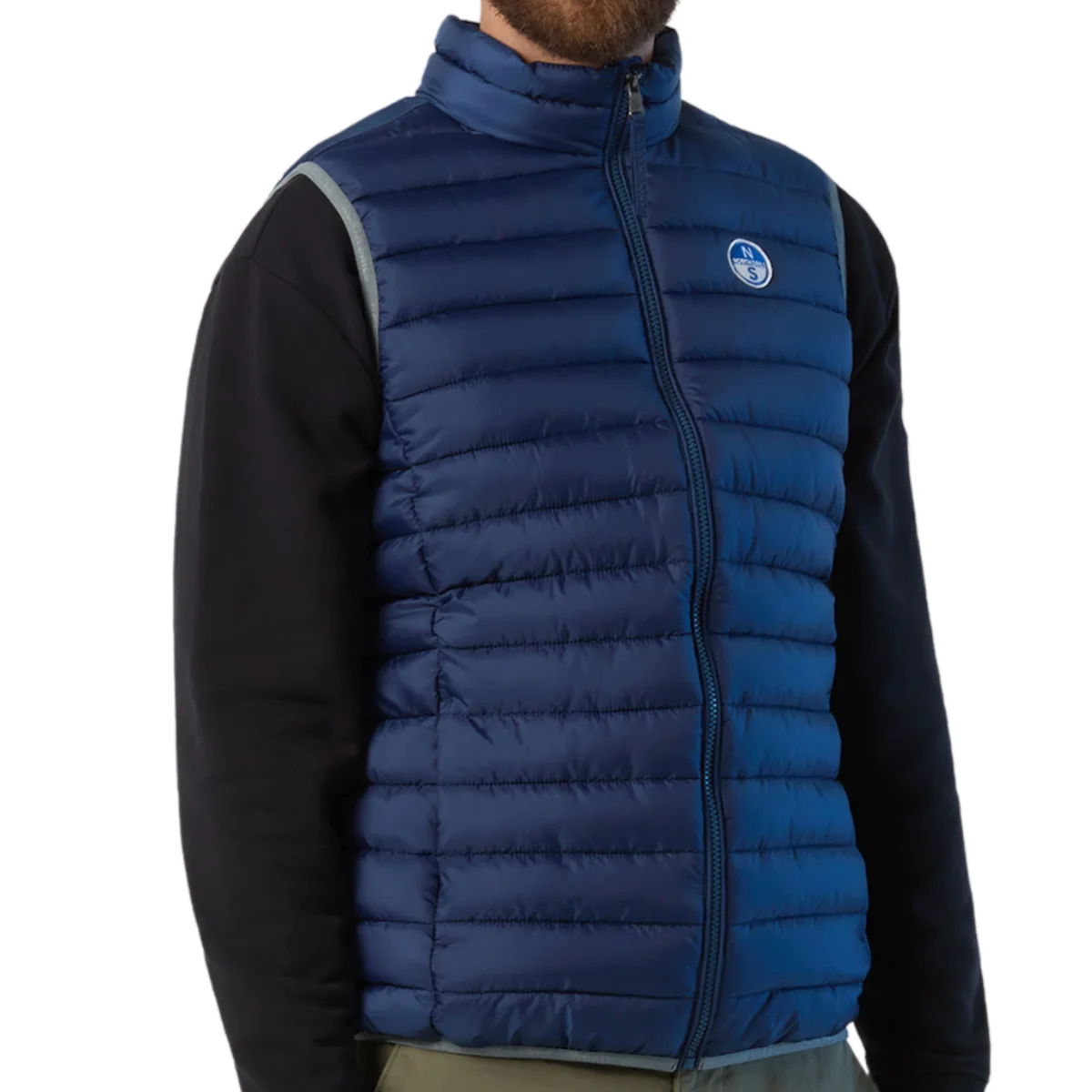 North Sails Gilet Smanicato Zip Crozet Vest tecnico outdoor antivento Tech 603272 0787 - immagine 4