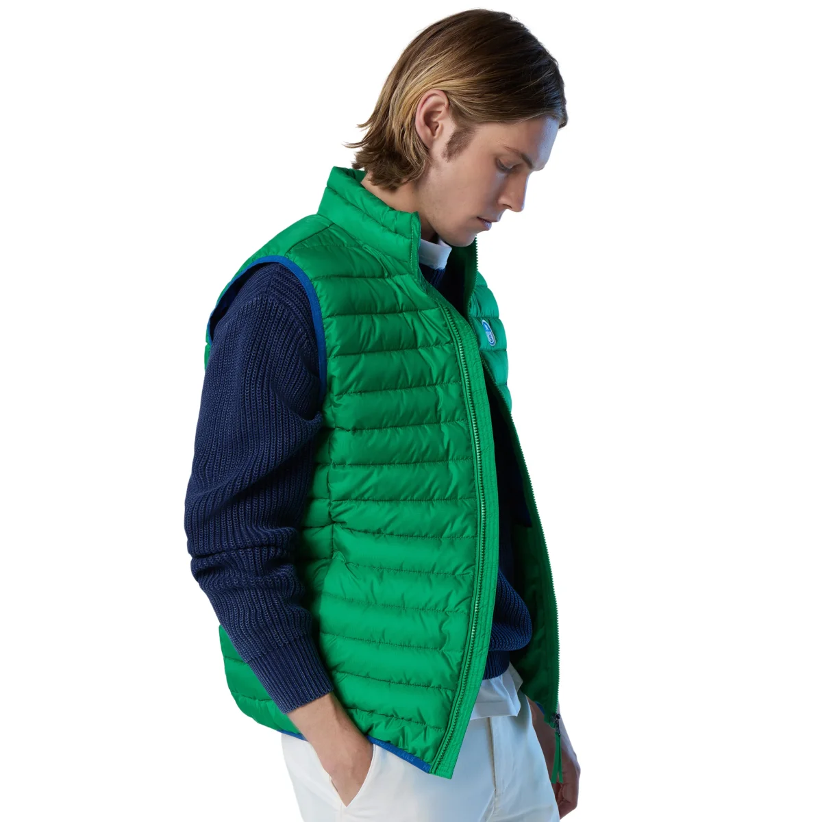 North Sails Gilet Smanicato Zip Crozet Vest tecnico outdoor antivento Tech 603272 0460 - immagine 3