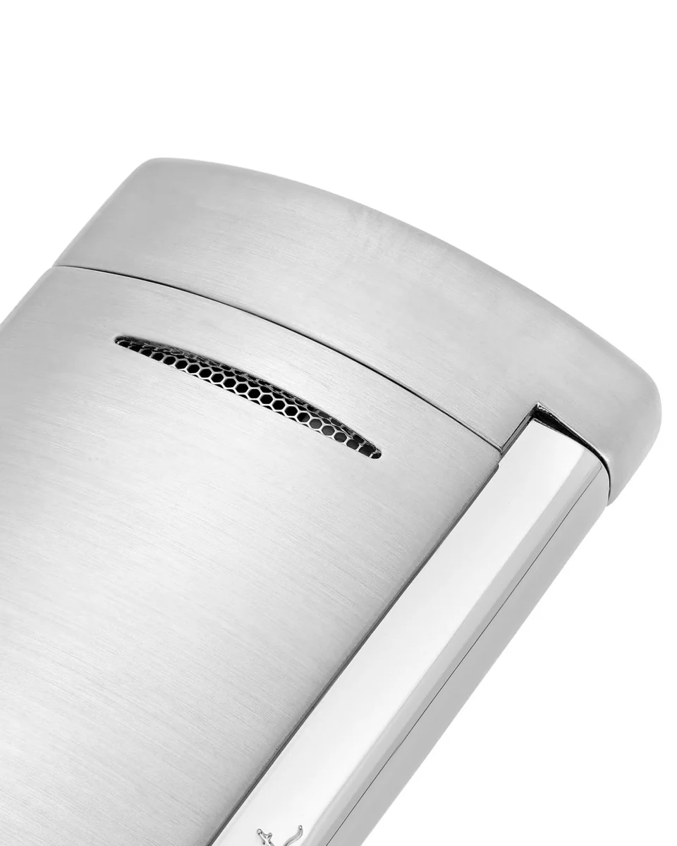 S.t.dupont Accendino gas Minijet Effetto Brushed Argento Unisex - immagine 5