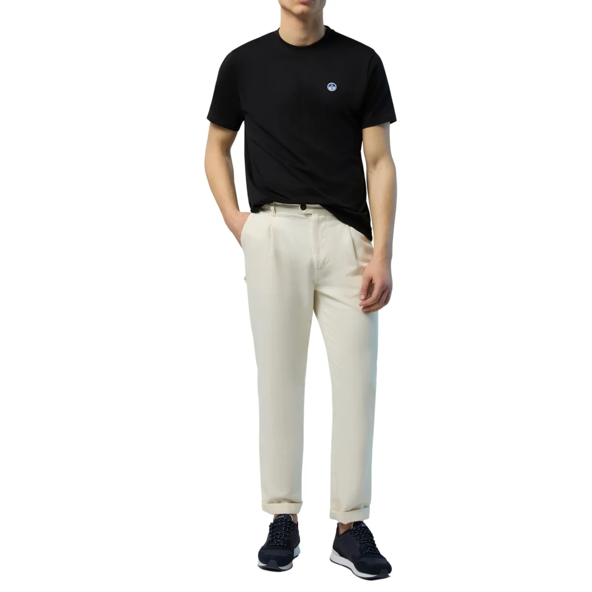 North Sails T-shirt maglia maglietta logo bollo nero 692970 0999 - immagine 5