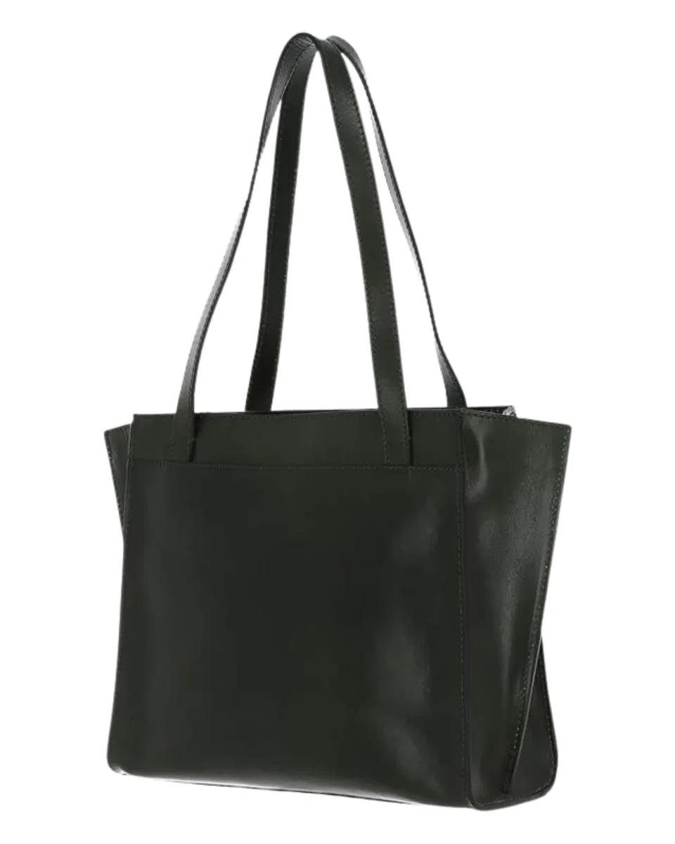 The Bridge Shopping In Pelle Linea Barbara Nero Donna - immagine 5