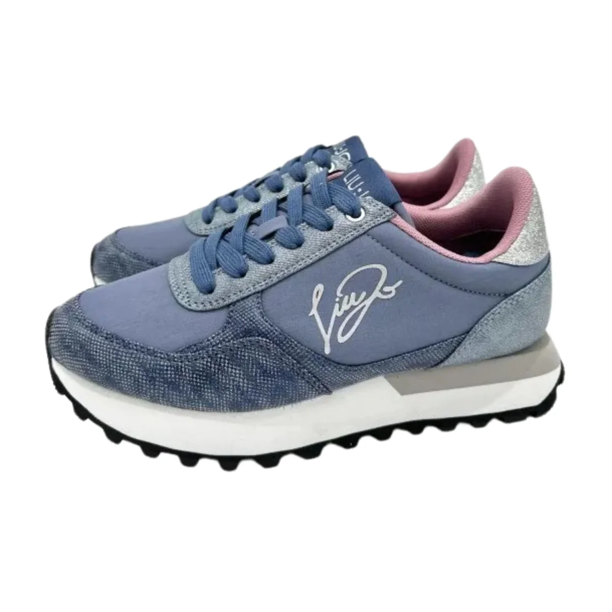 Liu Jo Scarpe Evelyn 915 Sneakers blu tessuto e sintetico - immagine 5