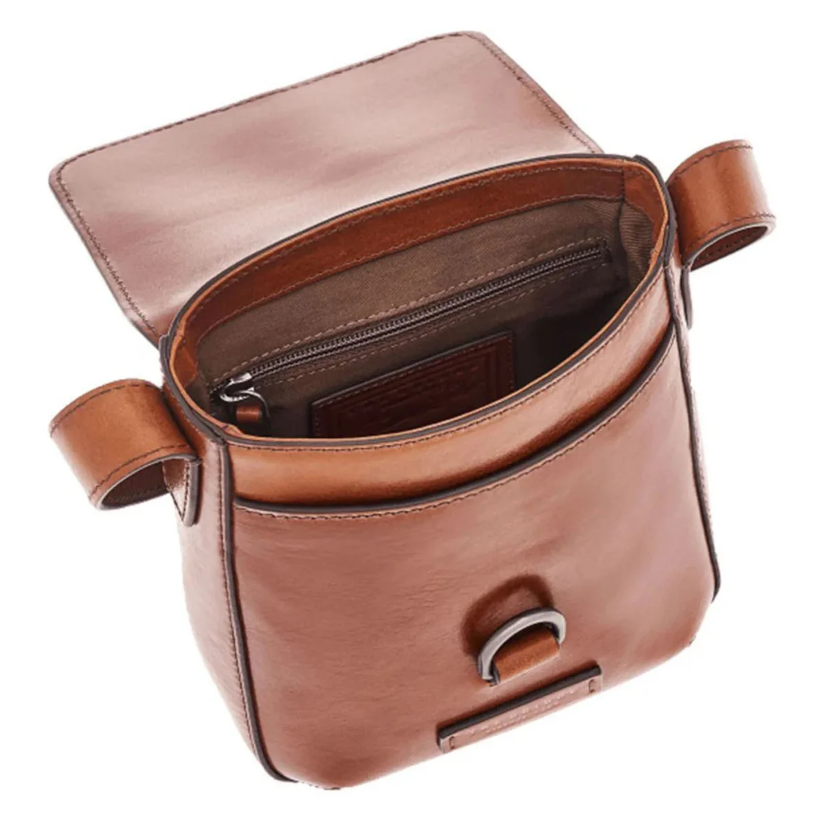 The Bridge Borsello Piccolo Crossbody Uomo Linea Cesare in Pelle Marrone 451505D9 - immagine 5