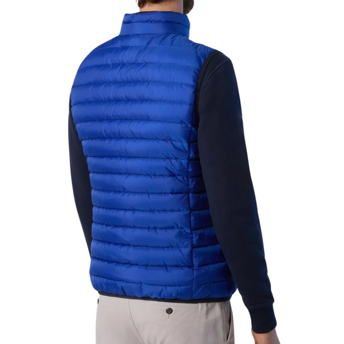 North Sails Gilet Smanicato Zip Crozet Vest tecnico outdoor antivento Tech 603272 surf blu 0831 - immagine 5
