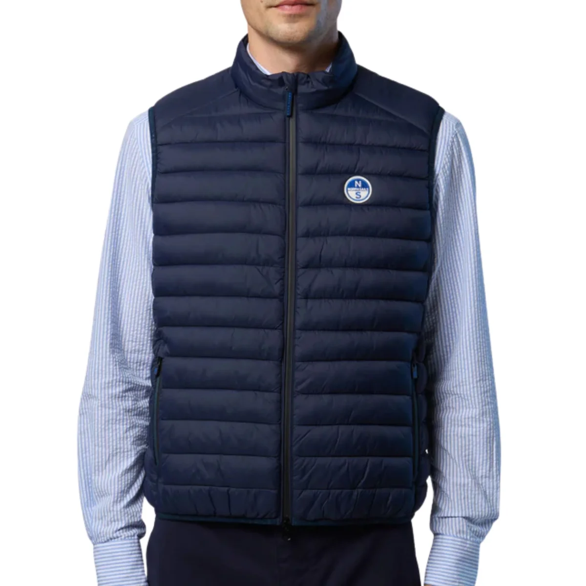North Sails smanicato vest giubbino piumino leggero gilet zephyr antivento acqua 603347-0802 - immagine 6