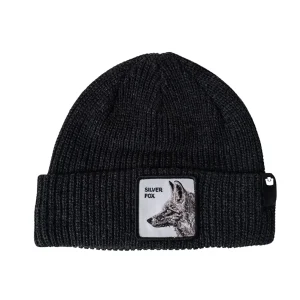 Goorin Bros. Cuffia Beanie 'Silver Fox' in Misto Acrilico Nero Unisex