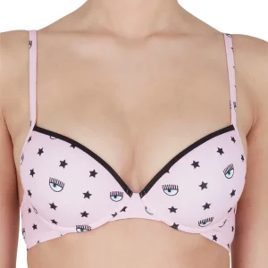 Chiara Ferragni Reggiseno Push-up In Stampa Eye-star Rosa Donna