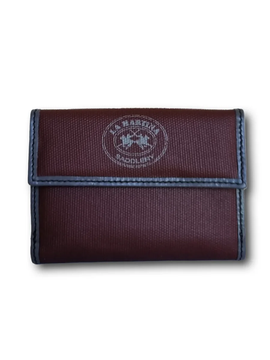 La Martina Portamonete Porta Banconote Carte Viola Donna