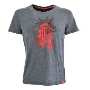 T-SHIRT MILAN Uomo maglia manica corta 100% cotone calciatore milts200ma