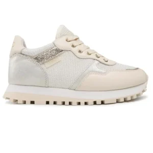Liu Jo Scarpe Sneakers Wonder 01 Beige Pelle/Tessuto