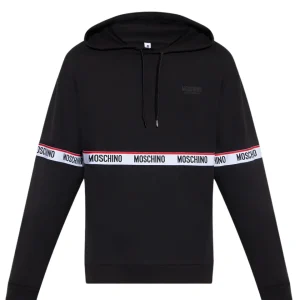 Moschino Underbear Felpa con Cappuccio Cotone Nero