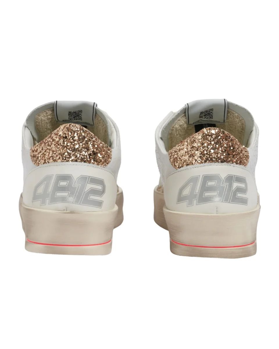 4b12 Sneaker Bianco Donna - immagine 4