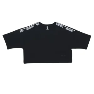 Moschino Underbear Crop Banda Cotone Nero