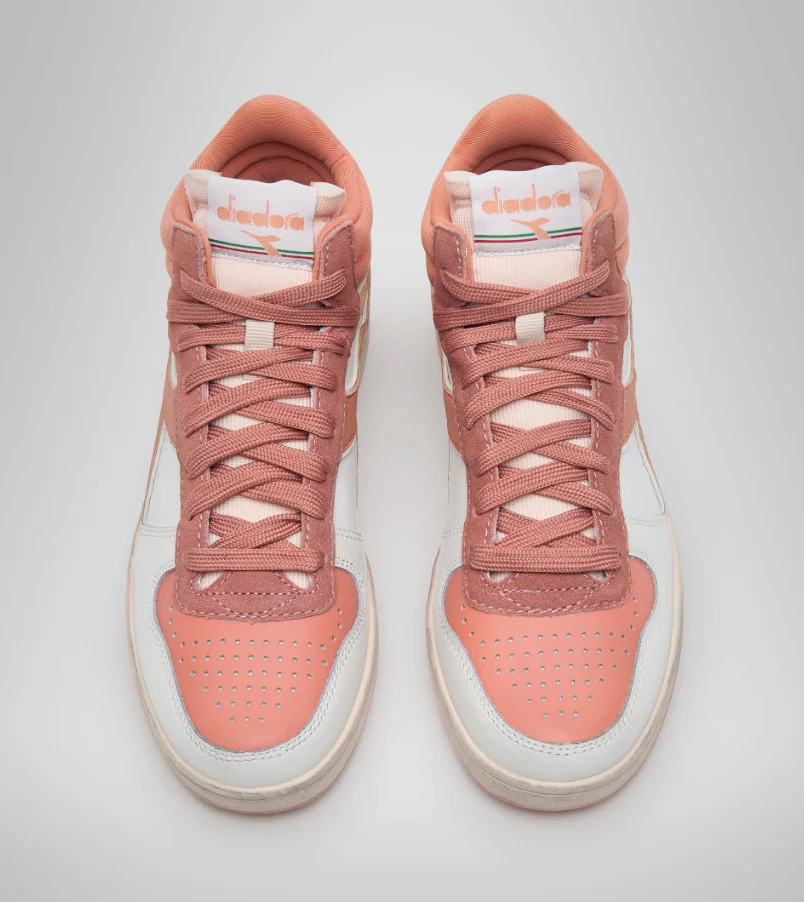 Diadora Sneakers Magic Basket Demi Icona Pelle Rosso - immagine 7