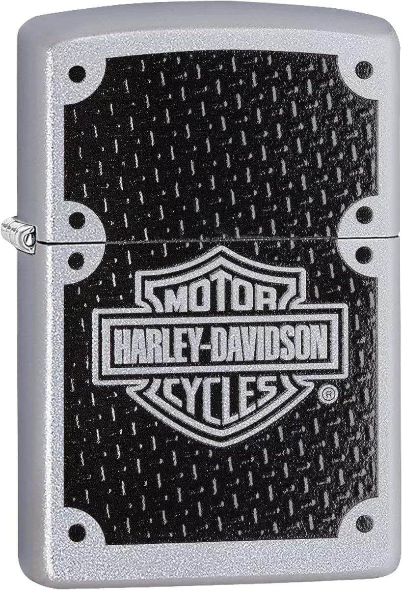 Zippo accendino Harley Davidson Antivento Ricaricabile Made In Usa Argento 24025 - immagine 3