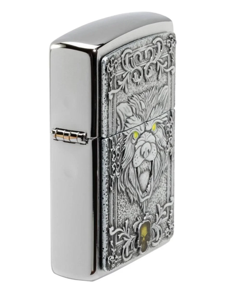 Zippo Antivento leone Ricaricabile Multicolore 48690 - immagine 4