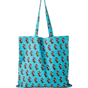 Surkana Shopper Tela Blu Donna