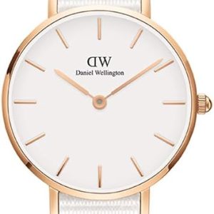 Daniel Wellington orologio petite 28mm 316L cinturino dover bianco