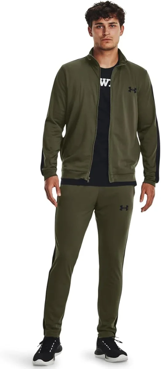 Under Armour tuta allenamento sport UA EMEA poliestere verde militare - immagine 4
