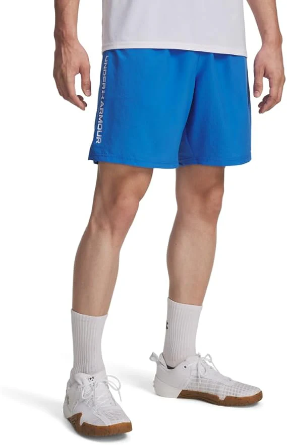 Under Armour Pantaloncini Uomo Shorts Allenamento UA Tech Woven Poliestere Blu Atlantis - immagine 3