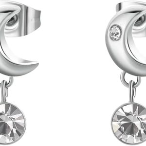 Brosway Orecchini Donna Acciaio e Cristalli Luna | Collezione CHAKRA - BHKE180