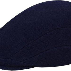Kangol Cappello Coppola 507 Iconico in Misto Lana Blu Navy Unisex