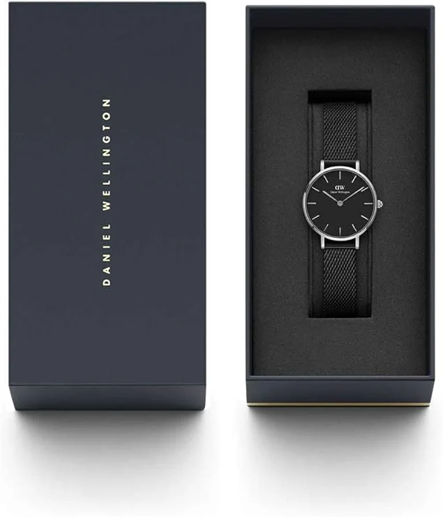 Daniel Wellington orologio petite 28mm inox 316L cromo black ashfield DW00100246 - immagine 3
