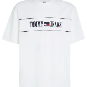 Tommy Jeans T-shirt TJM Skate Archive Cotone Bianco