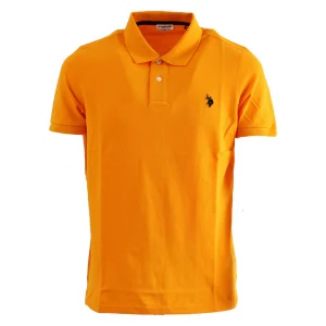 U.s. Polo Assn. Maglietta Polo Sport Casual Logo 41029 Arancione Uomo