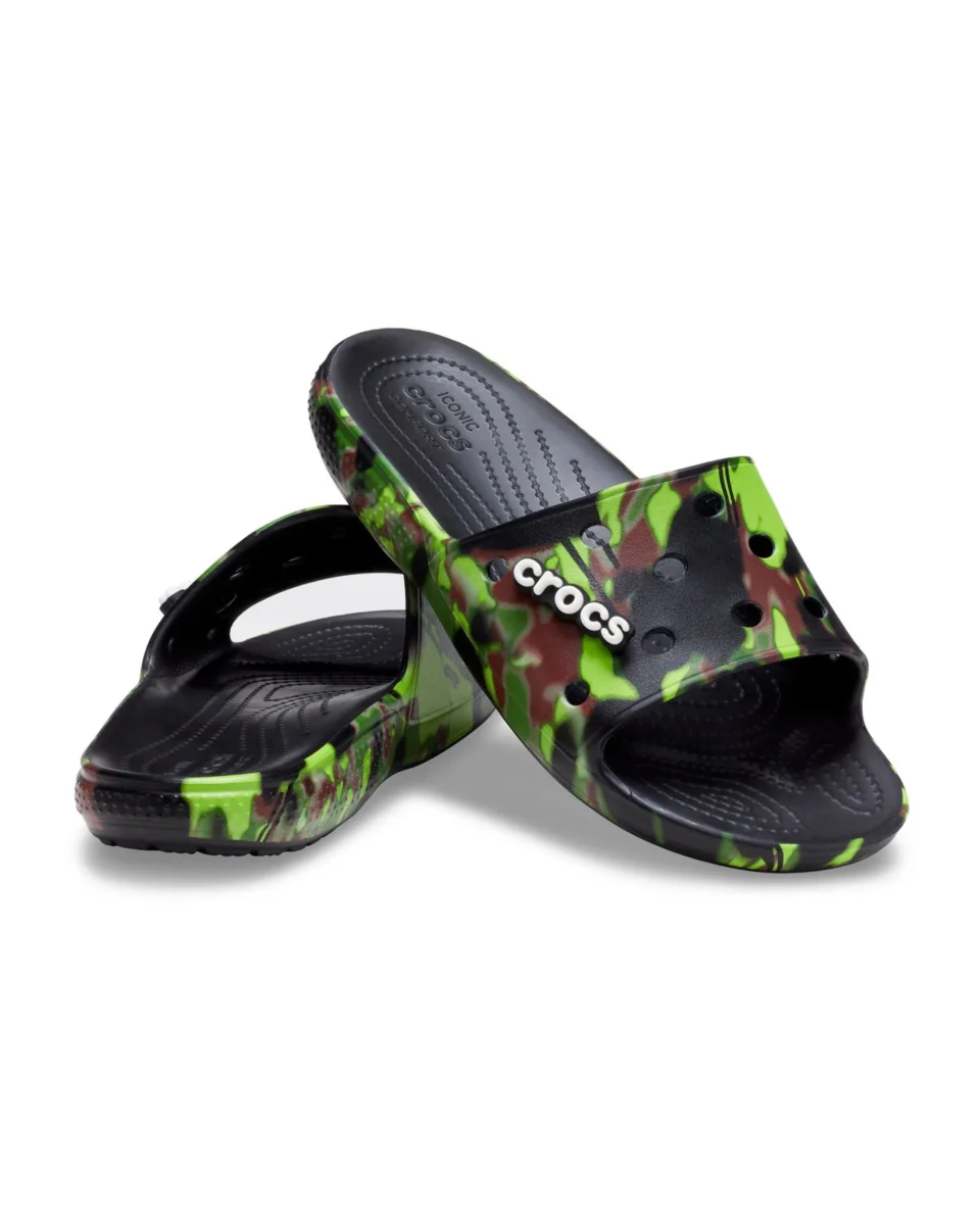 Crocs Slide Classiche Nero Poliammide - immagine 4