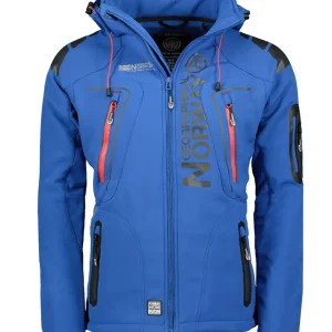 Geographical Norway Giubbotto Multifunzione Con Tasche Esterne Blu Royal Uomo