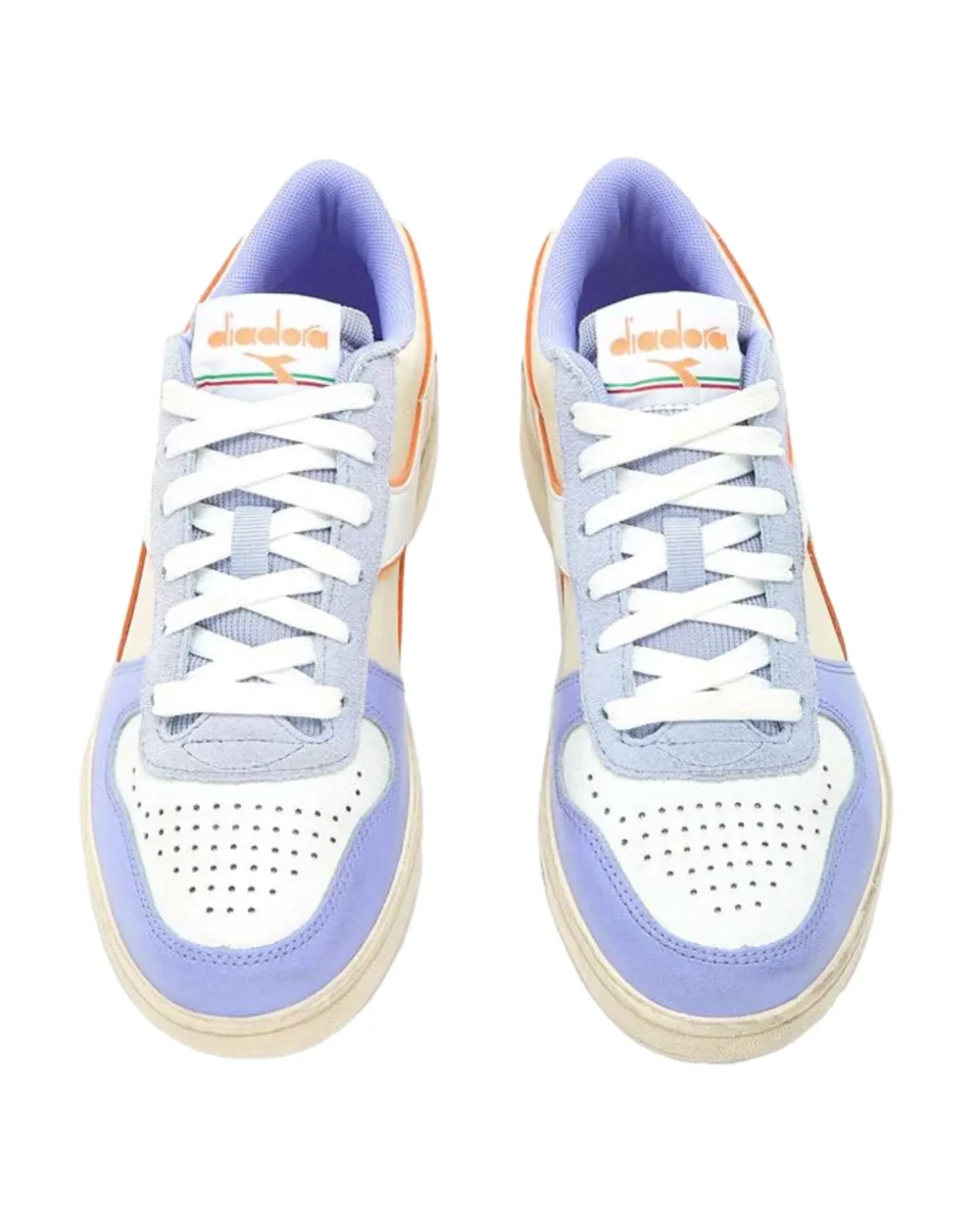 Diadora Sneaker Magic Basket Low Icona Pelle Viola - immagine 3