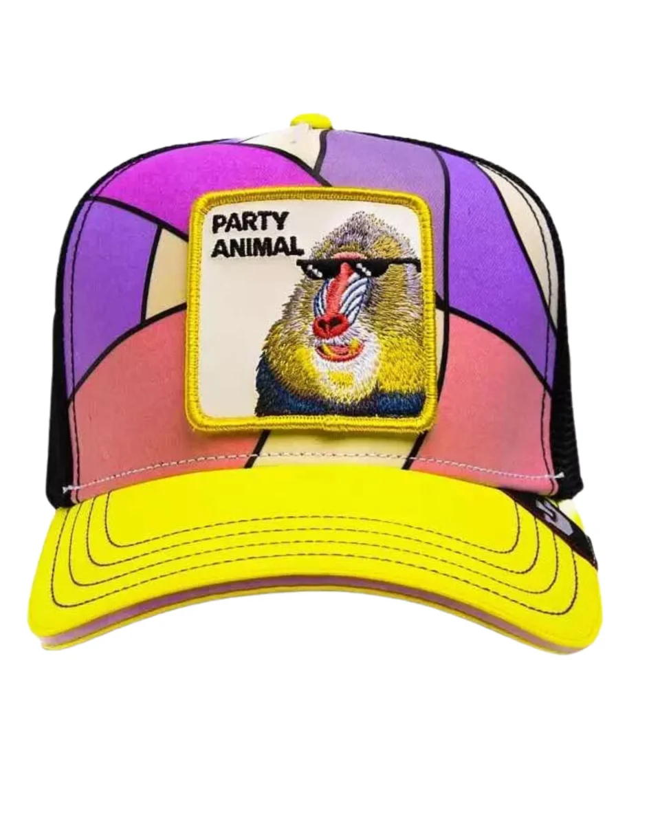 Goorin Bros. Trucker Cap Cappellino Special Edition Cambia Colore 'party Animal' Giallo Unisex - immagine 3