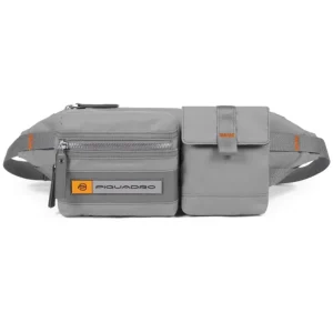 Piquadro Rigenerato Con Tasche Bio Materiale Ricivlabile 32 Cm Grigio Uomo