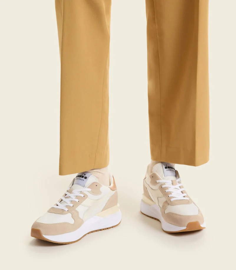 Diadora Heritage Sneakers Venus Tela e Pelle Bianco - immagine 7