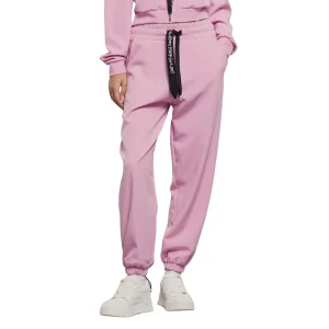 Gaelle pantalone felpa coulisse logata Cotone Made in Italy Rosa orchidea