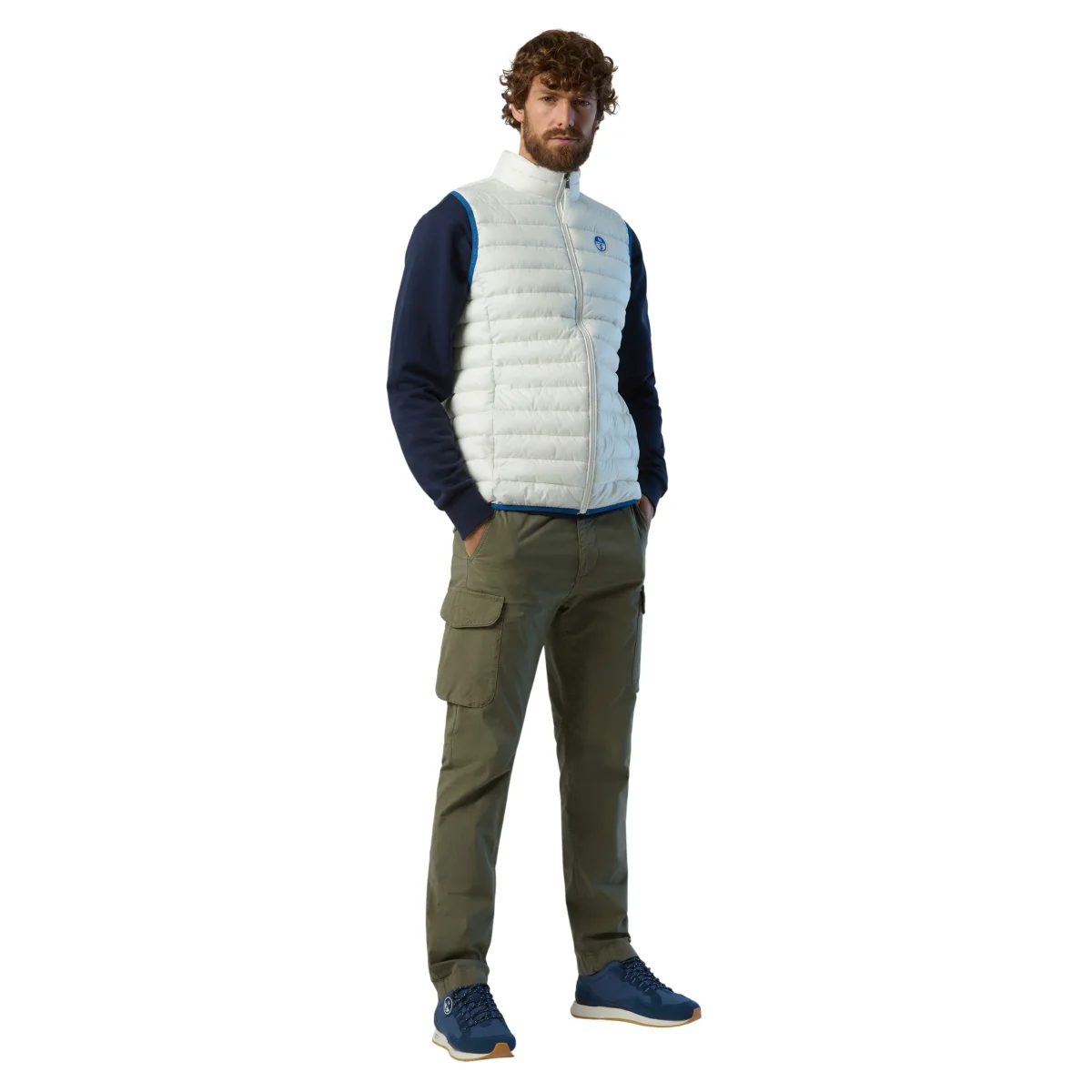 North Sails Gilet Smanicato Zip Crozet Vest tecnico outdoor antivento Tech 603272 0142 - immagine 6