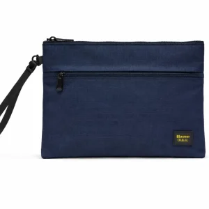 Blauer Borsa Pochette Thin Clutch Donna Uomo sling polso 20x28 cm Cordura BLU