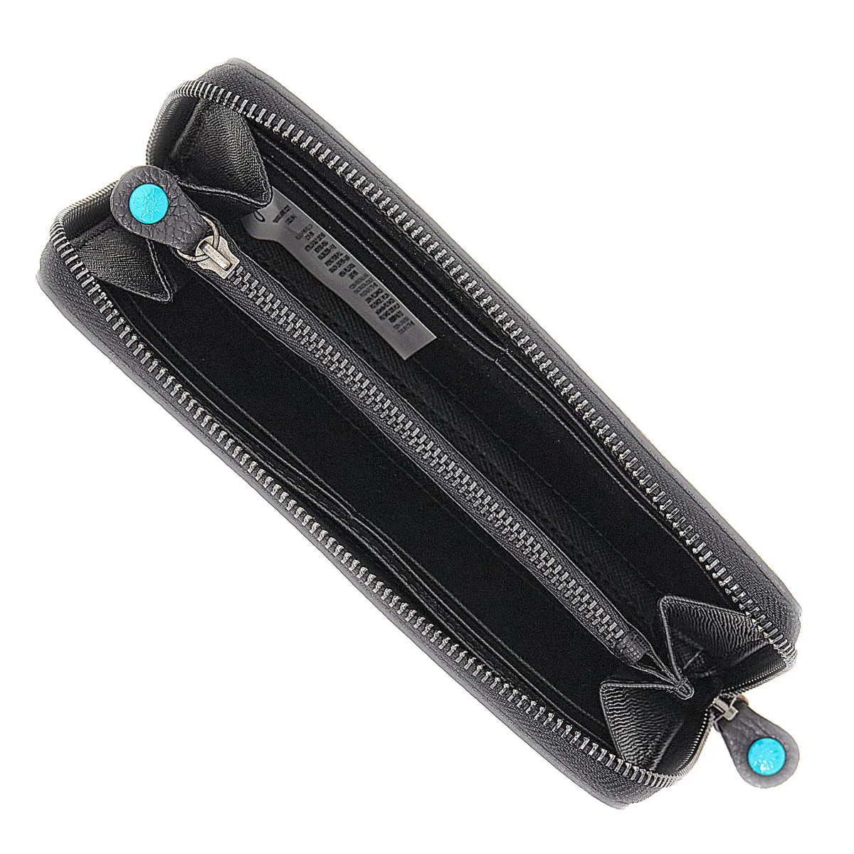 Gabs Portafoglio con portamonete e slot card con zip in Pelle Gmoney17 Bull Black Verde prezzemolo - immagine 3