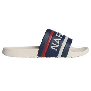 Napapijri Ciabatta Stream Stripes Bianca Poliuretano