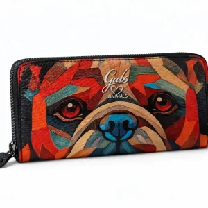 Gabs Portafoglio portamonete slot card zip around Pelle Gmoney17 Bull TRIP - BULLDOG ROSSO