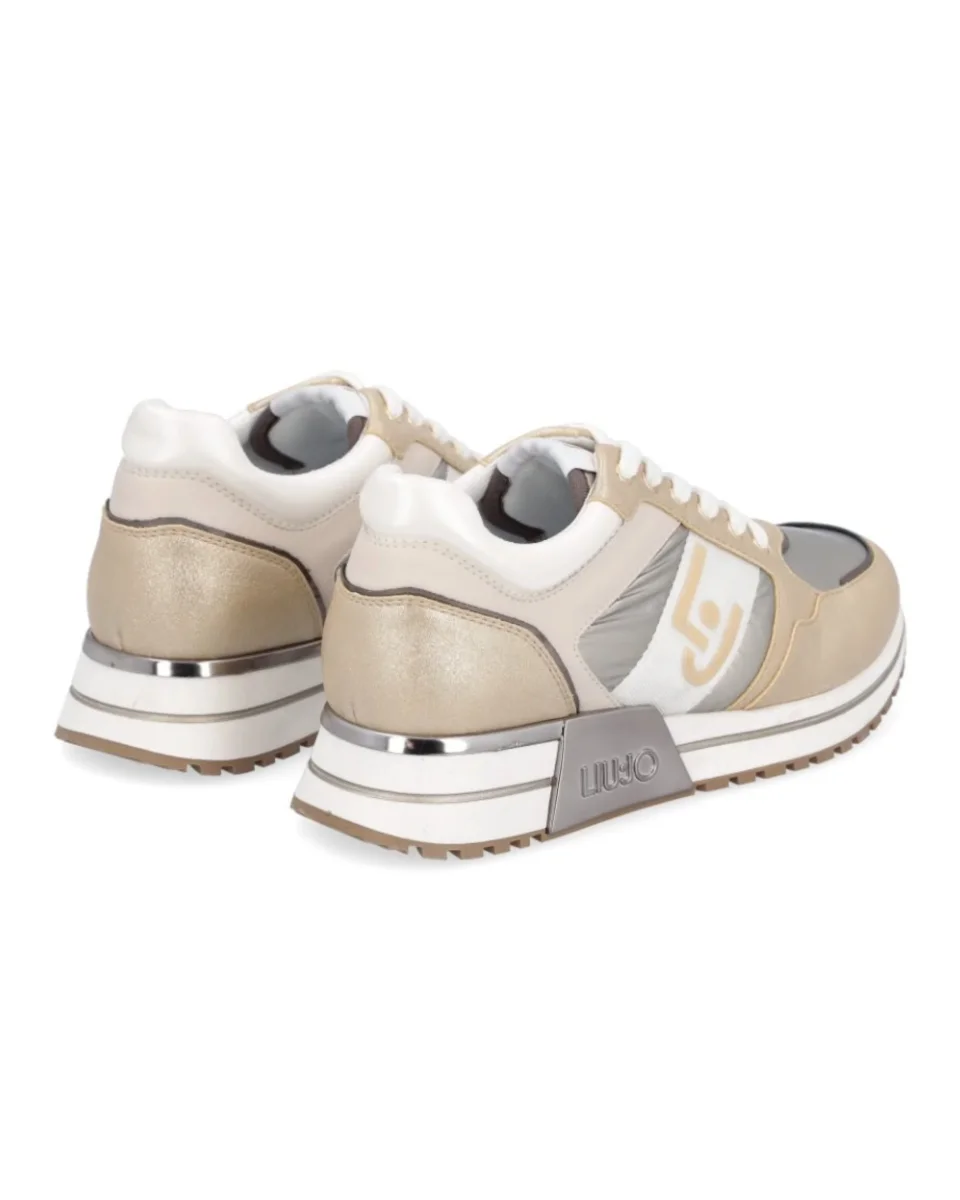 Liu Jo Sneakers Kiss 06 Argento/Beige - immagine 4