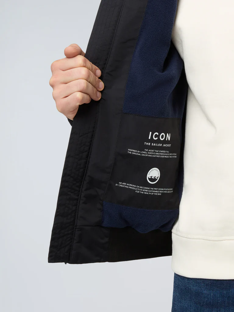 North Sails giubbotto giacca giubbino ORIGINAL SAILOR JACKET idrorepellente 603305 0999 nero - immagine 4