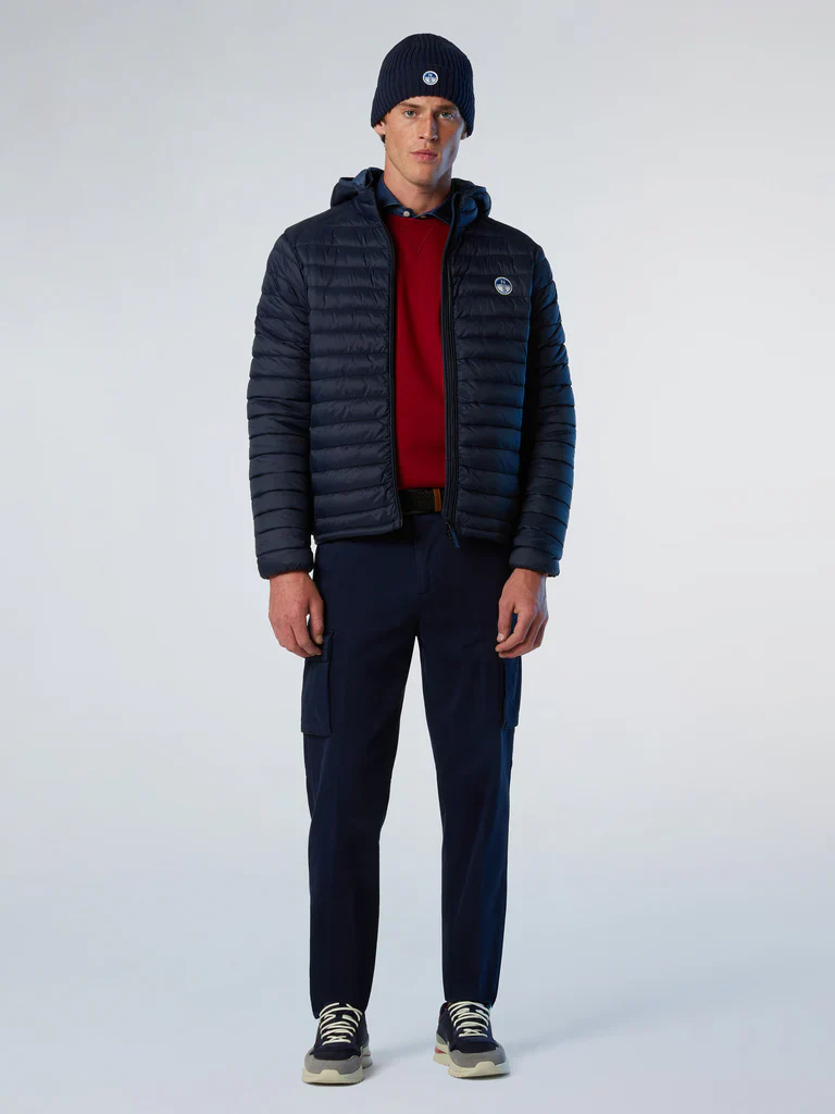 North Sails giubbotto giacca giubbino piumino leggero zephyr antivento acqua Navy blu - immagine 4