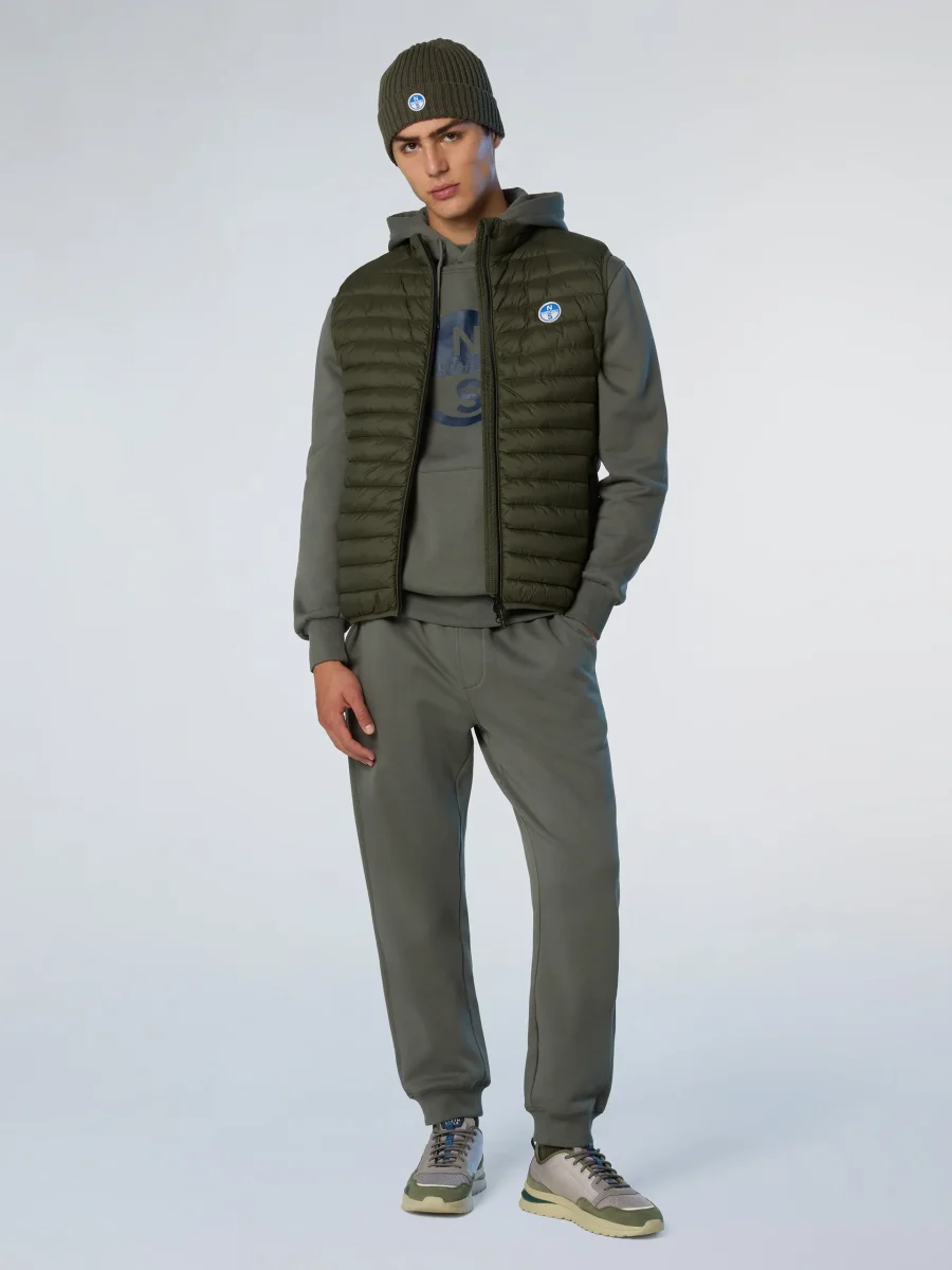 North Sails smanicato vest giubbino piumino leggero gilet zephyr antivento acqua forest verde - immagine 4